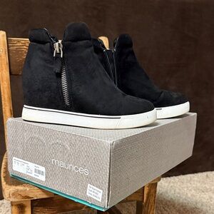 Maurices Women's Black High-Top Sneakers with Zipper